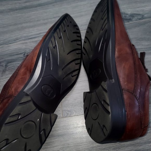 Kenneth Cole Reaction men 10.5M Brown Leather lace up Shoes Oxfords - Picture 4 of 7